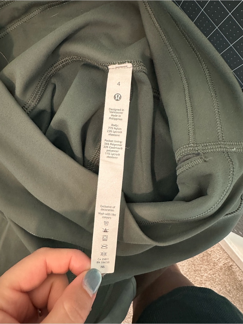 lululemon athletica High-Rise Leggings in Deep Olive Green - Picture 4 of 7